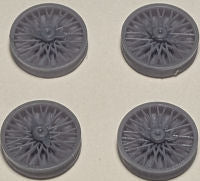 RS resin wheel insert - Wire wheel 2 ear spinner scale 15" (RS1507)