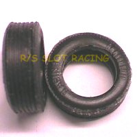 Ortmann 37d – Scalextric style small ribbed " RACING" on outer tyre wall