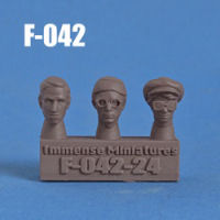 Civilian heads Type 2. 1/32 (F-042)