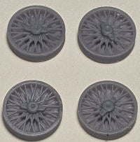 RS resin wheel insert - Wire wheel 2 Ear spinner scale 13" (RS1324)