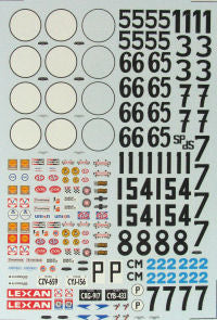 Mixed Decals for Chapparal 2C - 2J 1/24 (Spc3)